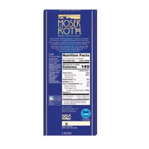 Moser Roth Milk Chocolate Bar Extra Creamy, 5 Count, 4.4 oz , 3 Pack