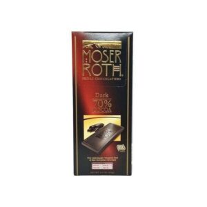 MOSER ROTH German Dark Chocolate Bars (70% Cocoa)-Boxed 6 Pack