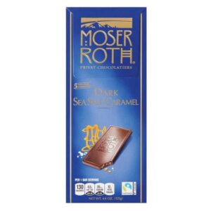 Moser Roth Dark Sea Salt Caramel Chocolate Bar, 4.4 oz