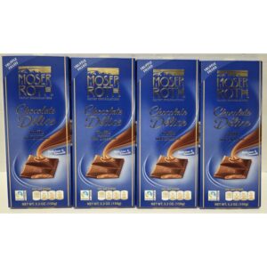 Moser Roth Privat Chocolatiers Chocolate Delice Truffle Milk Chocolate 5.3oz 150g (4 Bars)